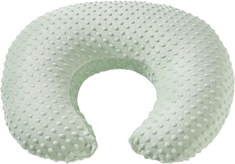 DONOMILO Dots Nursing Pillow Cover, Case Plush Breathable Breastfeeding Pillow Slipcover Fits Nursing Pillow, Super Soft Snug Positioners for Baby Boy Baby Girl (Green) - Image 2